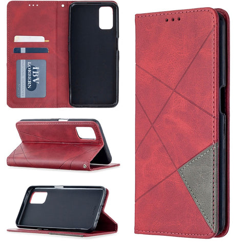 Geometric Pattern Leather Stand Case with Card Slots for OPPO A72 / A52 / A92