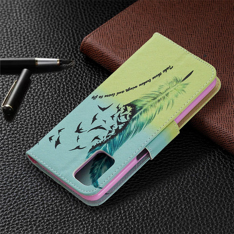 Pattern Printing Leather Wallet Case for OPPO A72/A52/A92