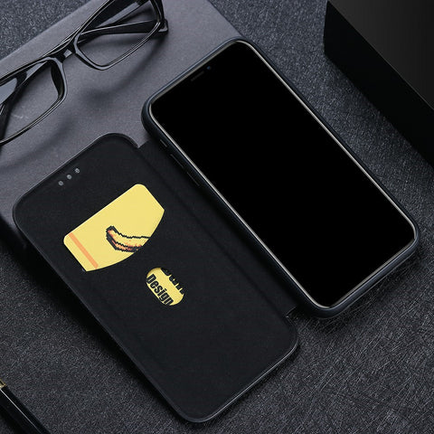 Carbon Fiber Skin Auto-absorbed Leather Cover for Oppo A92/A72/A52