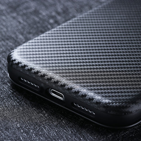 Carbon Fiber Skin Auto-absorbed Leather Cover for Oppo A92/A72/A52