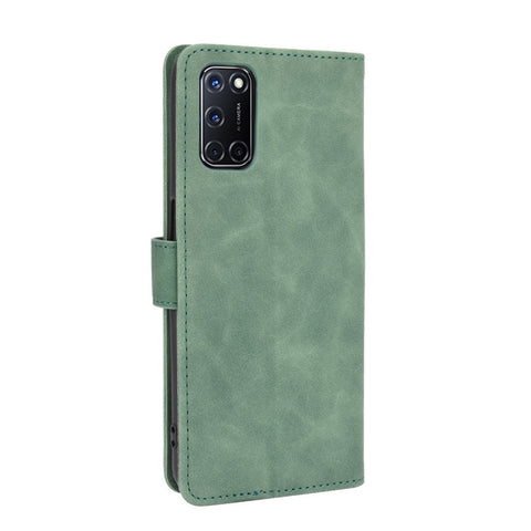 Skin-touch Wallet Stand Flip Leather Phone Cover for OPPO A52/A72/A92