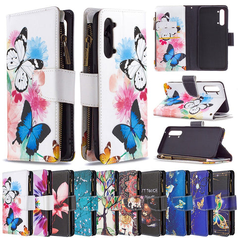 BF03 Pattern Printing Zipper Wallet Leather Phone Case for Oppo Find X2 Lite