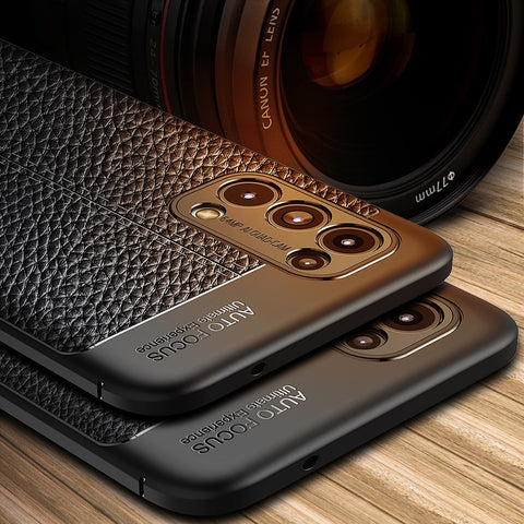 Four Corner Cushion Litchi Texture Soft TPU Protector for OPPO Reno 5 5G/Reno5 4G/Reno5 K/Find X3 Lite Mobile Phone Cover