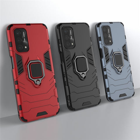 Cool Guard PC + TPU Hybrid Phone Cover with Kickstand for Oppo A93 5G