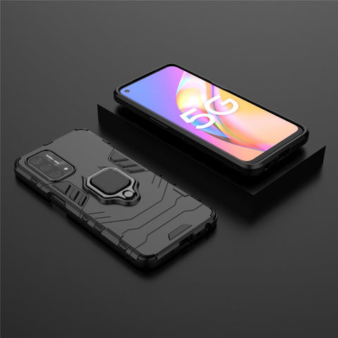 Cool Guard PC + TPU Hybrid Phone Cover with Kickstand for Oppo A93 5G