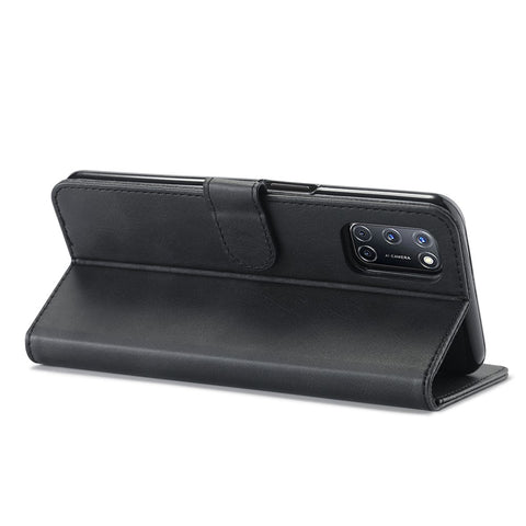 LC.IMEEKE Wallet Stand Leather Shell Phone Cover Case for OPPO A52 / A72 / A92