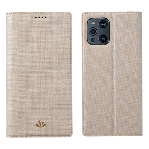 VILI DMX Series Card Holder Design Leather Stand Phone Cover Case for Oppo Find X3 Pro