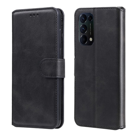 Full Protection Wallet Stand Flip Leather Phone Case for Oppo Reno5 K/Reno5 4G/Reno5 5G/Find X3 Lite