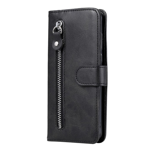Wallet Stand Leather Protective Phone Case Zipper Pocket Design Cover Shell for Oppo Reno5 5G/Reno5 4G/Reno5 K/Find X3 Lite