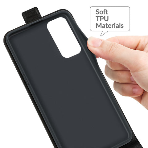 For Oppo Reno5 Pro+ 5G / Find X3 Neo Vertical Flip Phone Case Crazy Horse Texture PU Leather Cover with Card Holder