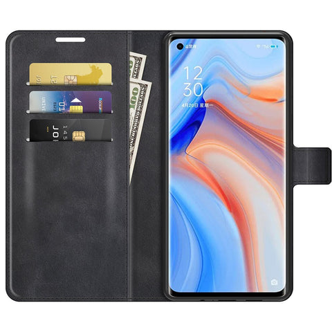 Wallet Leather Stand Case for OPPO Reno5 Pro Plus 5G / Find X3 Neo