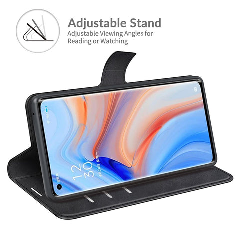 Wallet Leather Stand Case for OPPO Reno5 Pro Plus 5G / Find X3 Neo