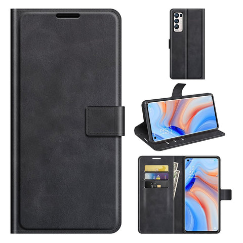 Wallet Leather Stand Case for OPPO Reno5 Pro Plus 5G / Find X3 Neo