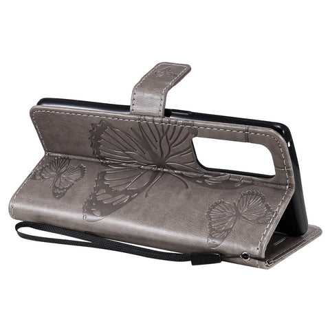 For OPPO Find X3 Neo / Reno5 Pro Plus 5G Wallet Case Floral Butterfly Imprinted Leather Phone Cover Stand