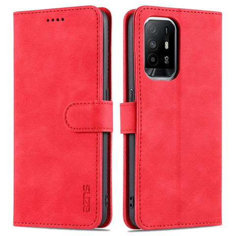 AZNS  Stand Wallet Design PU Leather Protective Phone Case for Oppo A93 5G / A74 5G