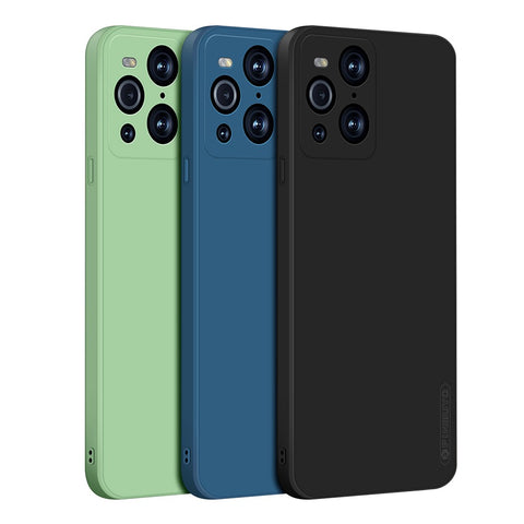 PINWUYO Soft Silicone Cell Phone Case Protective Cover for Oppo Find X3 Pro