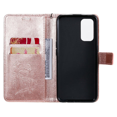 For Oppo Reno5 4G / 5G / Reno5 K / Find X3 Lite Wallet Case Floral Butterfly Imprinted Leather Phone Cover Stand