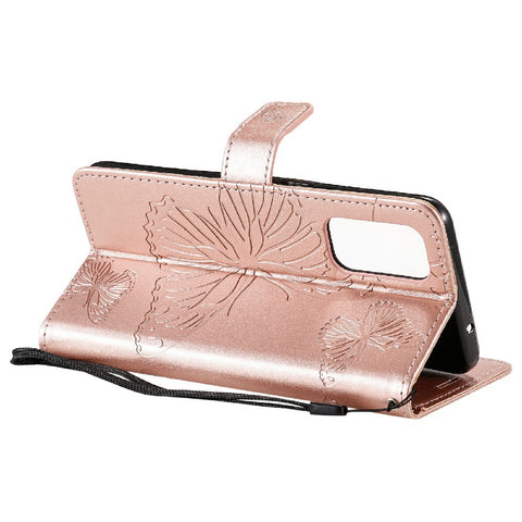 For Oppo Reno5 4G / 5G / Reno5 K / Find X3 Lite Wallet Case Floral Butterfly Imprinted Leather Phone Cover Stand