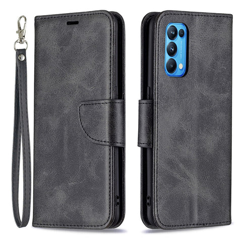 All-Inclusive Wear-Resistant PU Leather Smartphone Wallet Stand Case for Oppo Reno5 4G/Reno5 5G/Reno5 K/Find X3 Lite