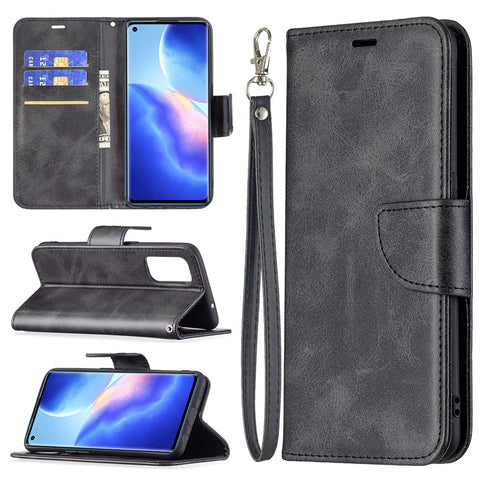 All-Inclusive Wear-Resistant PU Leather Smartphone Wallet Stand Case for Oppo Reno5 4G/Reno5 5G/Reno5 K/Find X3 Lite