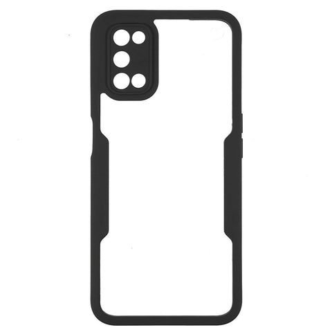 PET Screen Protector + Acrylic + TPU Lens Protection Shockproof Anti-fall Mobile Phone Cover for Oppo A52/A72/A92
