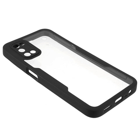 PET Screen Protector + Acrylic + TPU Lens Protection Shockproof Anti-fall Mobile Phone Cover for Oppo A52/A72/A92