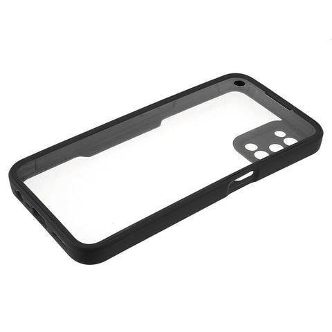 PET Screen Protector + Acrylic + TPU Lens Protection Shockproof Anti-fall Mobile Phone Cover for Oppo A52/A72/A92