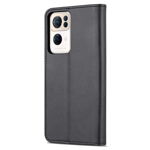 AZNS For Oppo Reno7 Pro 5G PU Leather Case Wallet Folding Stand Anti-fall Protection Magnetic Flip Cover