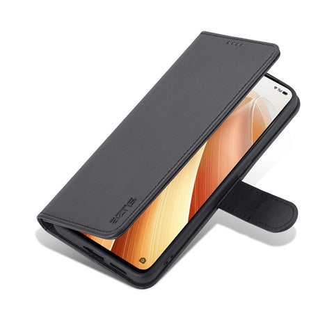 AZNS For Oppo Reno7 Pro 5G PU Leather Case Wallet Folding Stand Anti-fall Protection Magnetic Flip Cover
