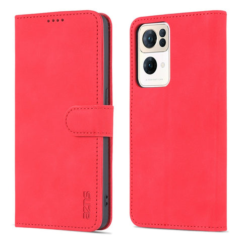 AZNS For Oppo Reno7 Pro 5G PU Leather Case Wallet Folding Stand Anti-fall Protection Magnetic Flip Cover
