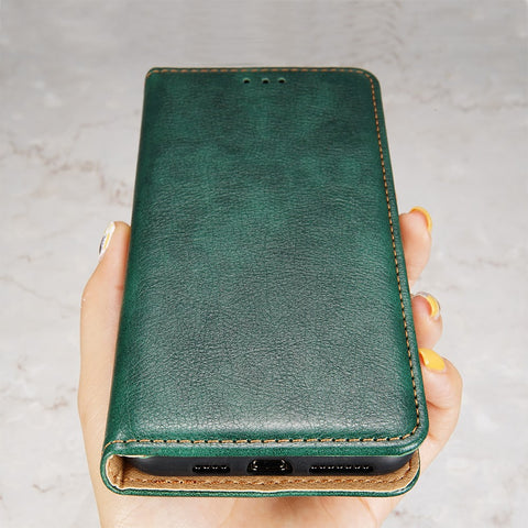 Wallet PU Leather Cover for Oppo Find X5 Lite, Stand Function Magnetic Auto-absorbed Phone Case