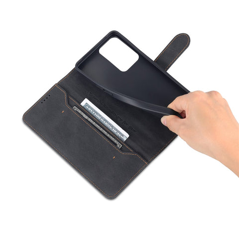 AZNS PU Leather Flip Cover for Oppo Reno7 Pro 5G, Wallet Stand TPU Shockproof Interior Case