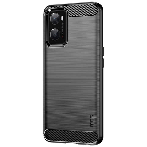 MOFI JK TPU Series-1 for Oppo A36/A76/Realme 9i Soft TPU Phone Case Brushed Carbon Fiber Anti-fingerprint Cover