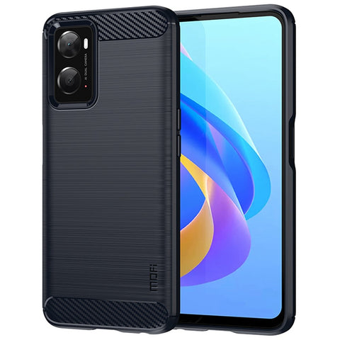 MOFI JK TPU Series-1 for Oppo A36/A76/Realme 9i Soft TPU Phone Case Brushed Carbon Fiber Anti-fingerprint Cover