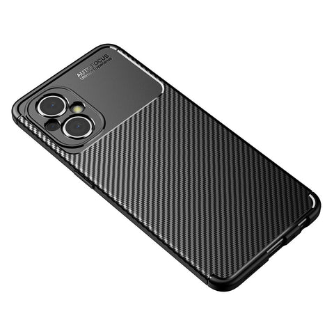 For Oppo A96(China)/Oppo Reno8 Lite 5G/Reno7 Z 5G/Reno7 Lite 5G/F21 Pro 5G/OnePlus Nord N20 5G Carbon Fiber Texture TPU Back Case Anti-scratch Phone Cover