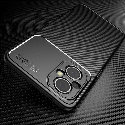 For Oppo A96(China)/Oppo Reno8 Lite 5G/Reno7 Z 5G/Reno7 Lite 5G/F21 Pro 5G/OnePlus Nord N20 5G Carbon Fiber Texture TPU Back Case Anti-scratch Phone Cover