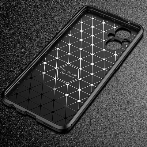 For Oppo A96(China)/Oppo Reno8 Lite 5G/Reno7 Z 5G/Reno7 Lite 5G/F21 Pro 5G/OnePlus Nord N20 5G Carbon Fiber Texture TPU Back Case Anti-scratch Phone Cover
