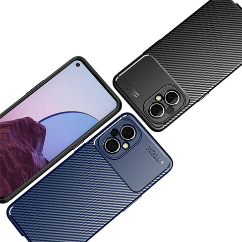 For Oppo A96(China)/Oppo Reno8 Lite 5G/Reno7 Z 5G/Reno7 Lite 5G/F21 Pro 5G/OnePlus Nord N20 5G Carbon Fiber Texture TPU Back Case Anti-scratch Phone Cover