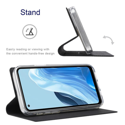 VILI DMX Series for Oppo Reno7 Pro 5G PU Leather Stand Card Holder Case Magnetic Auto-absorbed Protective Cover