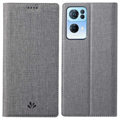 VILI DMX Series for Oppo Reno7 Pro 5G PU Leather Stand Card Holder Case Magnetic Auto-absorbed Protective Cover