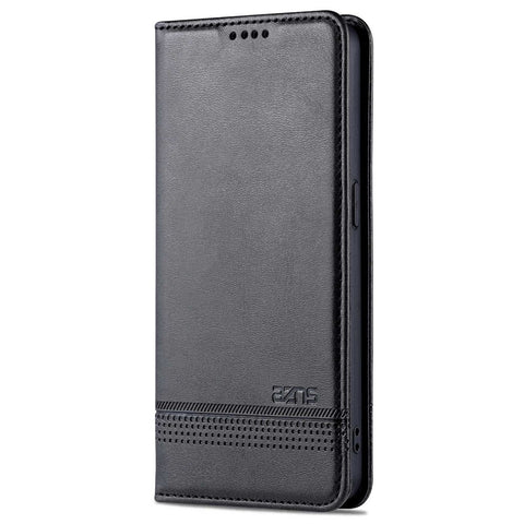 AZNS for Oppo Reno7 5G (Global) Textured PU Leather Phone Case Magnetic Auto-absorbed Cover with Stand Wallet