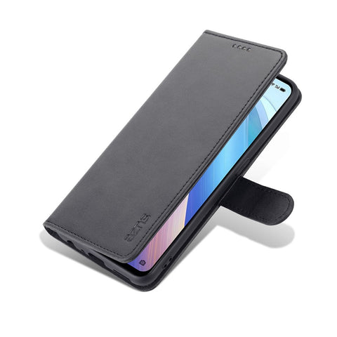 AZNS for Oppo Reno7 5G (Global) PU Leather Wallet Case Phone Flip Stand Full-protection Cover
