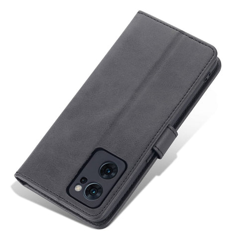 AZNS for Oppo Reno7 5G (Global) PU Leather Wallet Case Phone Flip Stand Full-protection Cover