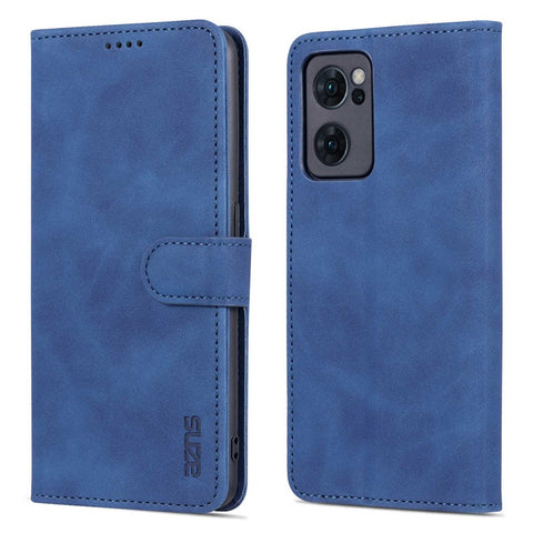 AZNS for Oppo Reno7 5G (Global) PU Leather Wallet Case Phone Flip Stand Full-protection Cover