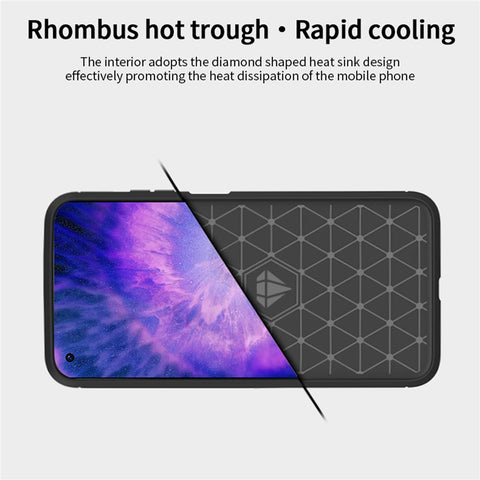 MOFI JK TPU Series-1 for Oppo Find X5 Business Style Carbon Fiber Brushed Surface Phone Case Soft TPU Anti-fall Protective Cover
