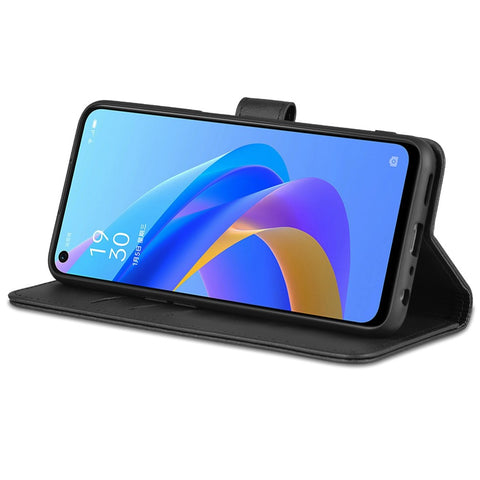 AZNS For Oppo K10 4G/Realme 9i PU Leather Foldable Stand Phone Case Wallet Magnetic Clasp Shell
