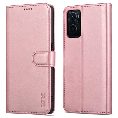 AZNS For Oppo K10 4G/Realme 9i PU Leather Foldable Stand Phone Case Wallet Magnetic Clasp Shell