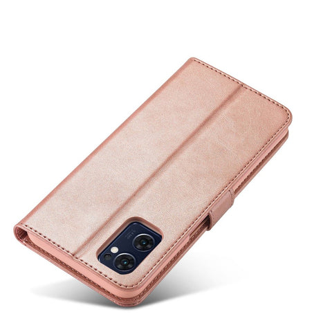 LC.IMEEKE For Oppo Reno7 5G (Global)/Find X5 Lite Textured PU Leather Stand Wallet Phone Case Folio Flip Cover