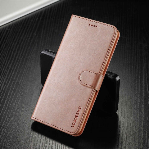 LC.IMEEKE For Oppo Reno7 5G (Global)/Find X5 Lite Textured PU Leather Stand Wallet Phone Case Folio Flip Cover