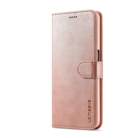 LC.IMEEKE For Oppo Reno7 5G (Global)/Find X5 Lite Textured PU Leather Stand Wallet Phone Case Folio Flip Cover